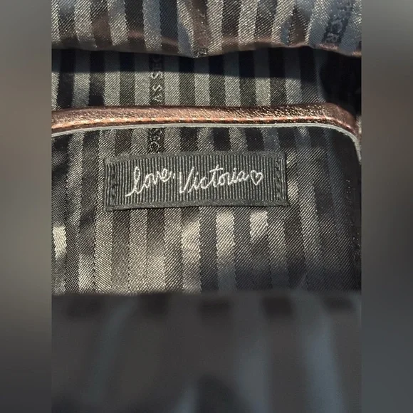 Victoria's Secret Metallic Rose Gold Mini Backpack - Picture 10 of 14